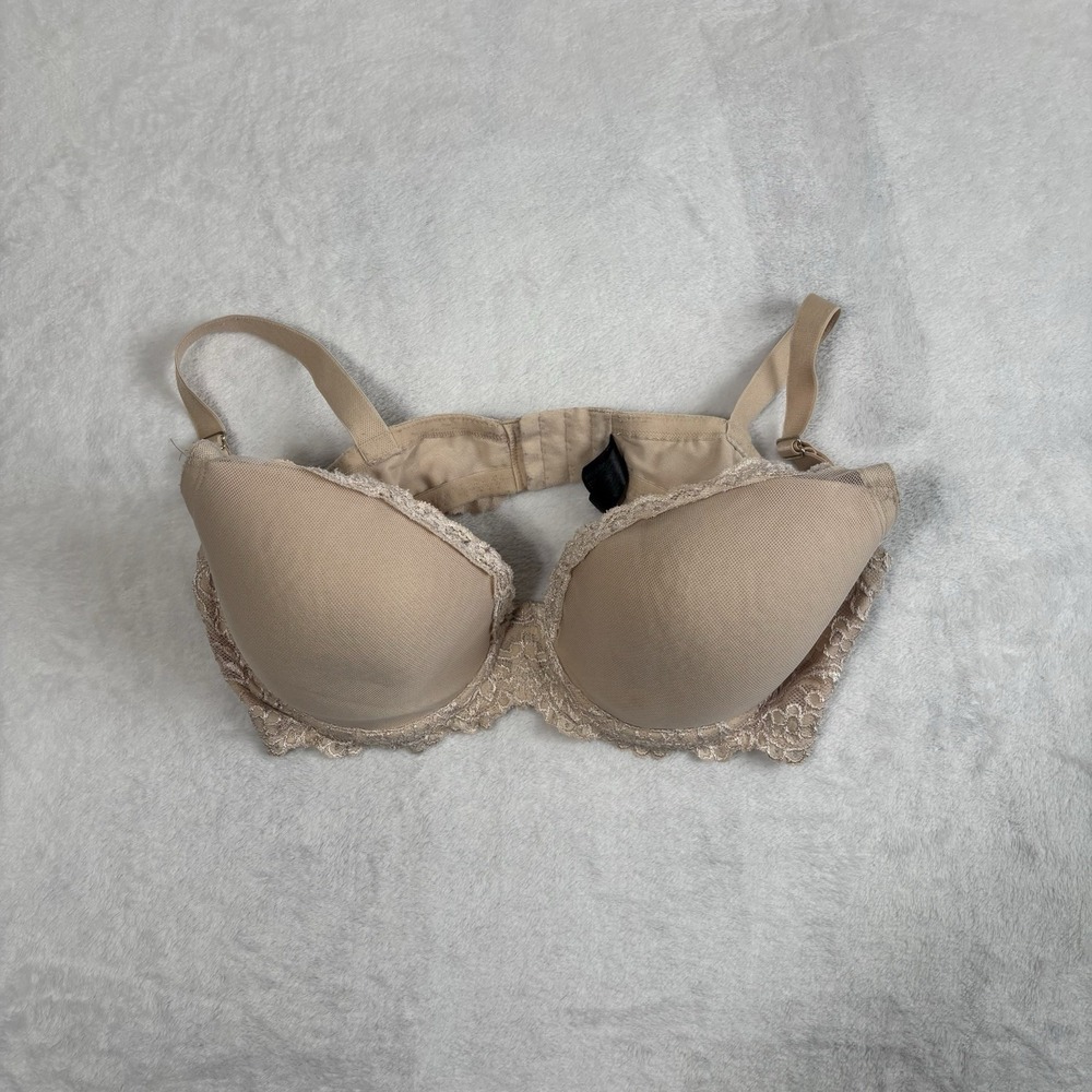 Smart & Sexy Tan Lace Floral Padded Bra Women's 42C